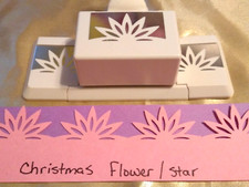 Martha Stewart ASTER Deep Edge Punch Christmas Flower Sunburst Star Border