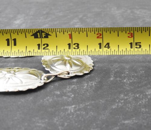 Vintage Metallgürtel ovale Blumenmedaillons für Taille oder Hüften ca. 28 Zoll B40 - Bild 11 von 14