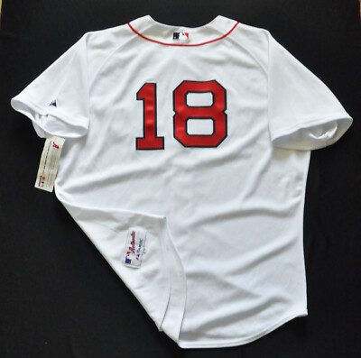 新品未使用タグ付きRED SOX Majestic ユニフォーム 2XL 半袖 18 Boston Red Sox Majestic Jersey Authentic Sewn Men 52 2XL NWT