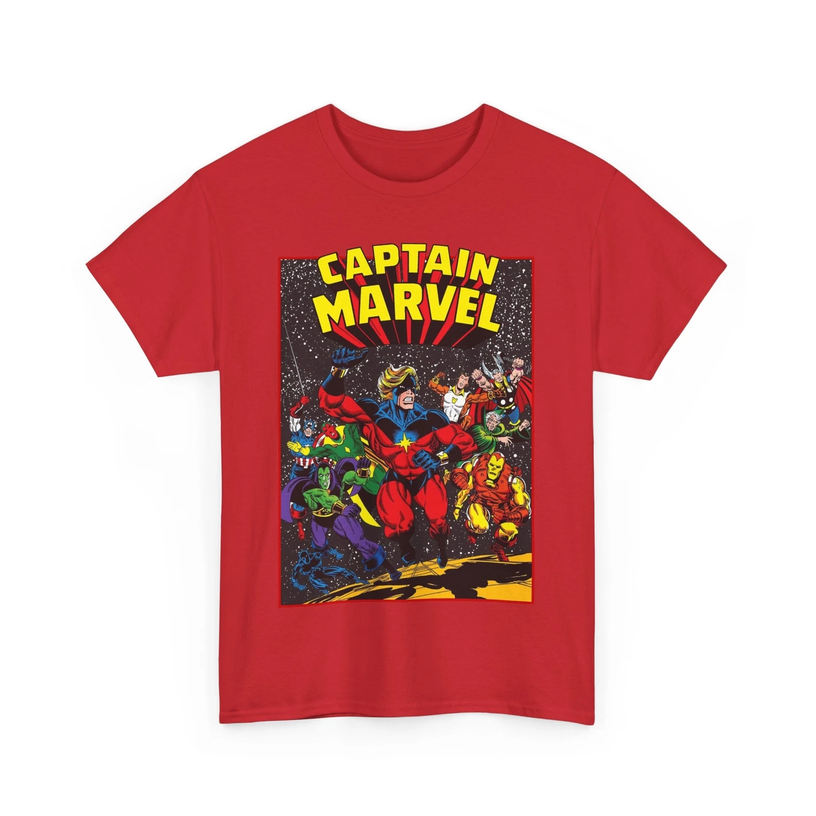 Captain Marvel T-Shirt - Marvel Comics - Jim Starlin Art - Mar-Vell - Kree