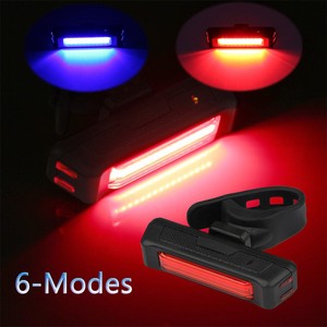 LED-Bike-Bicycle-Cycling-Rear-Front-Tail-Light-6Mode-Headlight-Rechargeable-Lamp