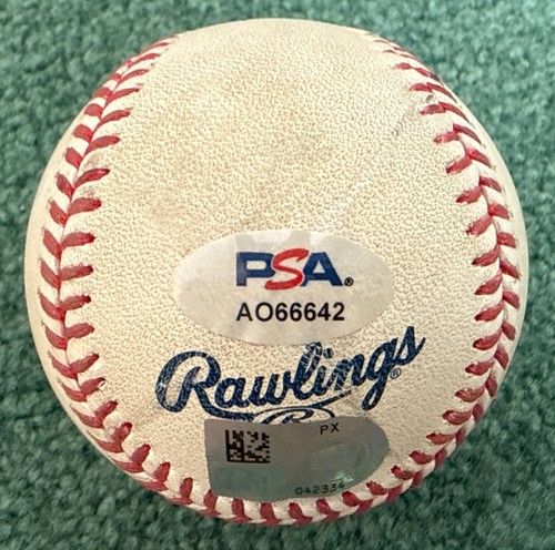 TEOSCAR HERNANDEZ SIGNED BALL GAME USED DODGERS 2024 (ANDY PAGES) MLB & PSA/DNA - Picture 14 of 16