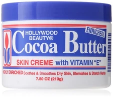 Hollywood Beauty Cocoa Butter Skin Creme with Vitamin E Highly Enriched Soothes