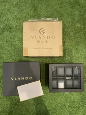 Vlando Automatic Double Watch Winder With 8 Watch Slot Japanese Quiet Motor LED