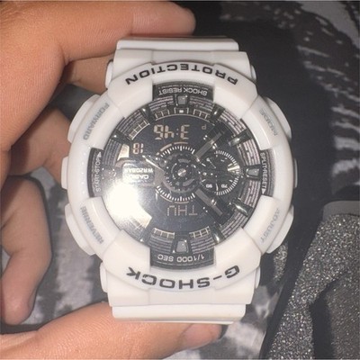 Casio G-SHOCK White Resin Analog-Digital Quartz Shock-Resist 200m Watch