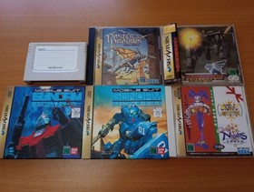 Sega Saturn console with game software and memory card: Christmas Nights