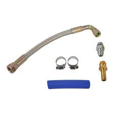 For 11-16 Ford Powerstroke Diesel 6.7L Turbo Coolant Feed Line Tube Braided Kit
