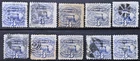 US Stamp Collection 1869 3c Locomotive Lot of 10 Scott # 114 Used