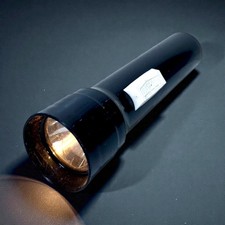 Vintage Eveready Black Industrial Flashlight Made In USA Heavy Duty 1259
