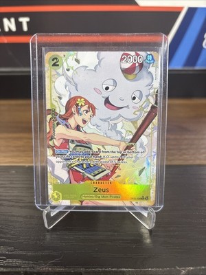 Bandai One Piece Card Game Zeus OP11-106 SR Alt Art Foil A Fist Divine ENG