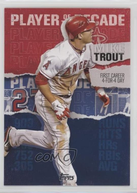 2020 Topps Player of the Decade Blue Mike Trout #MT-3 4t6