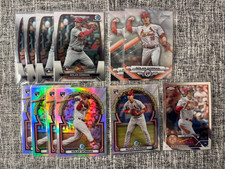 NOLAN GORMAN 2023 Bowman Chrome Mega Box Sterling RC LOT OF 12 Cardinals