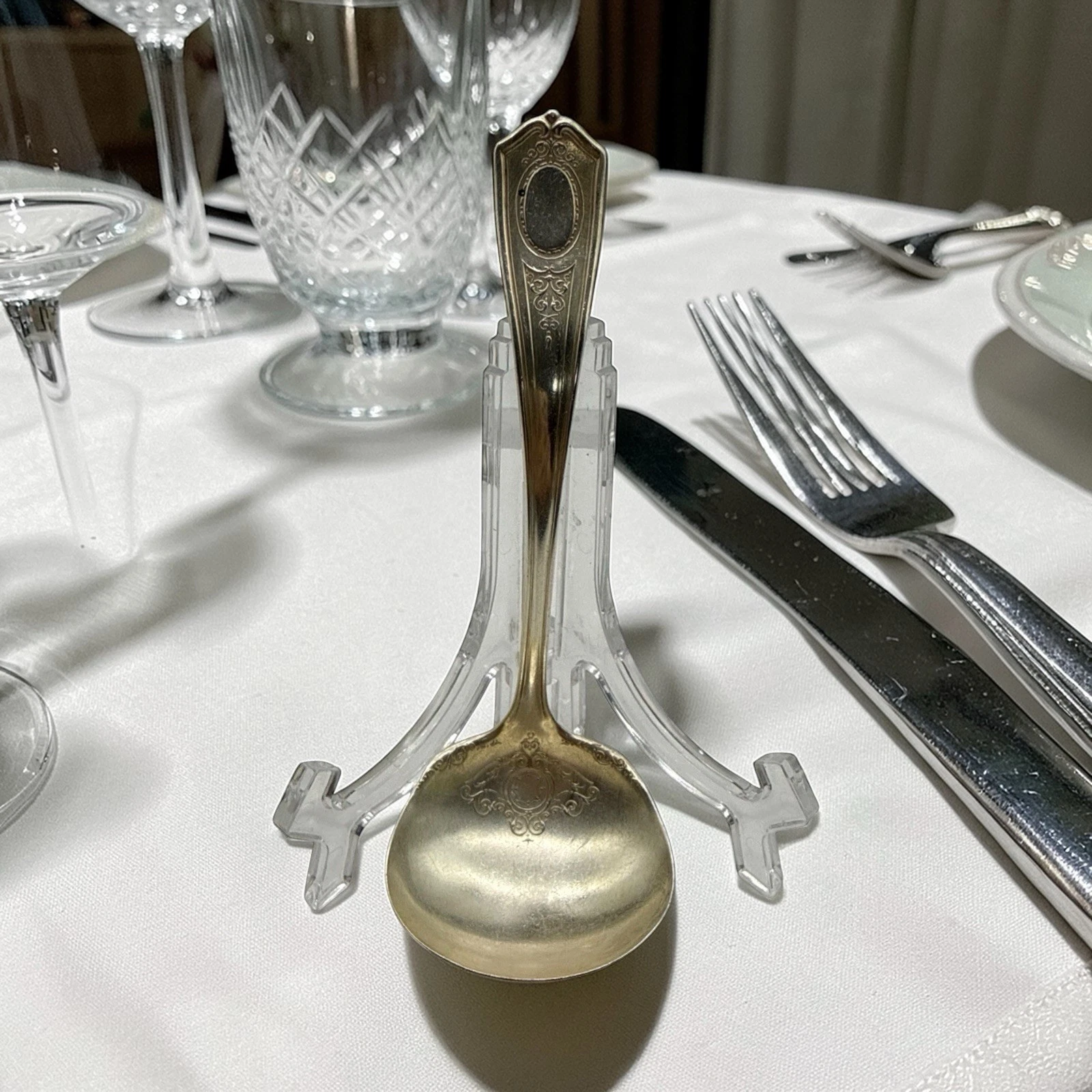 Marked Community Silver Louis XVI Cream Sauce Ladle 5.5" No Mono VTG 1911
Opens in a new window or t