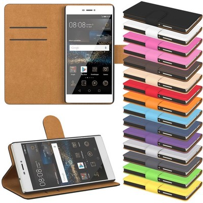 EAZY CASE Premium Huawei Handy Tasche Wallet Flip Cover Schutz Hülle Etui Bumper