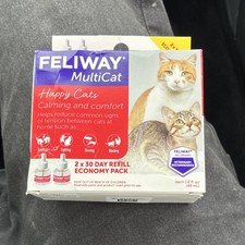Feliway MultiCat 2 x 30 Day Refill Calming Pheromone for Cats
