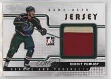 2008-09 ITG Heroes and Prospects Game Used Jersey Gold 5/10 Benoit Pouliot 1dp4