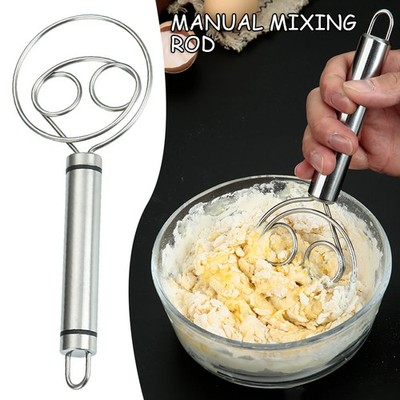 Dough Whisk Bread Mixer Stainless Steel Cake Pastry Flours Dough Blenders With H