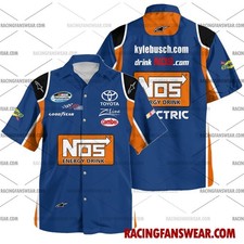 Kyle Busch Nascar Racing 2010 Uniform Apparel Clothes Hawaiian Polo Shirts