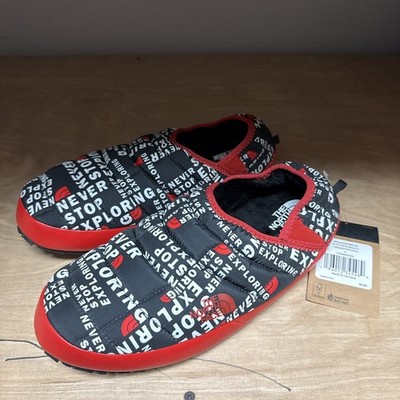 The North Face Men's ThermoBall Traction Mule V Slippers Black Red Size 11