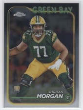 #298 2024 Topps Chrome Base -- Jordan Morgan Rookie Packers