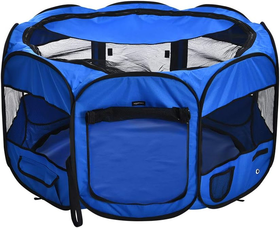 Box Recinto 114 cm Ottagonale Blu per Addestramento e Viaggio - Saldi