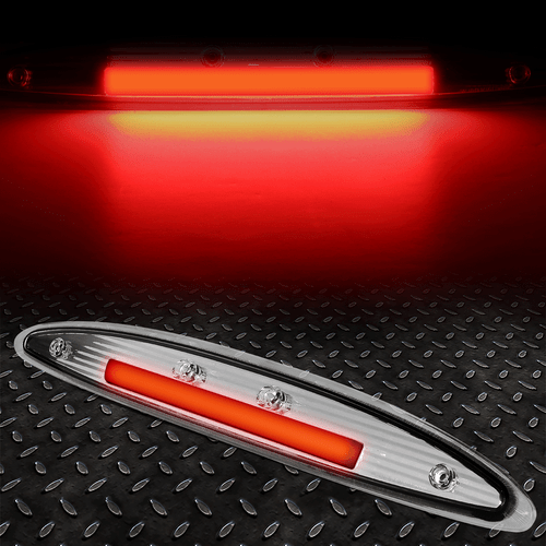 [FULL LED] FOR 97-02 FORD EXPEDITION 3RD TAIL BRAKE LIGHT REAR STOP LAMP CHROME - Foto 1 di 7