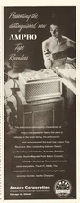 1954 Ampro Corp Chicago IL Hi Fi Tape Recorder Vintage Magazine Print Ad