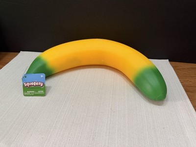 Jumbo Squeezy BANANA Squishy Stress Relief Toy Toymendous