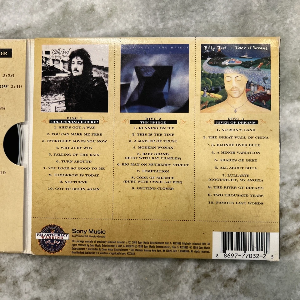 Billy Joel – Triple Feature - Cold Spring Harbor/The Bridge/River Of Dreams NM - Image 3 of 4