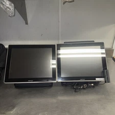 Two PosiFlex XT-3000POS WITH STAND & DISPL AY 160Gb Windows 10