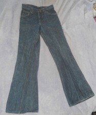 Lee VINTAGE Blue JEANS Pants Bell Bottom Boot cut Misses Juniors XXS Women Teens