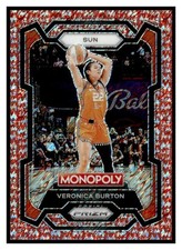 2024 Prizm WNBA Monopoly Red Millionaire Shimmer 1 Veronica Burton #/100