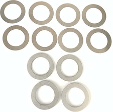 1/2X28 Barrel Shim Kit 5.56 223 Muzzle Brake Alignment Stainless Steel Pack of 1