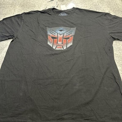NWT Transformers Symbol T-Shirt 2XL Black Crew Hasbro 2007