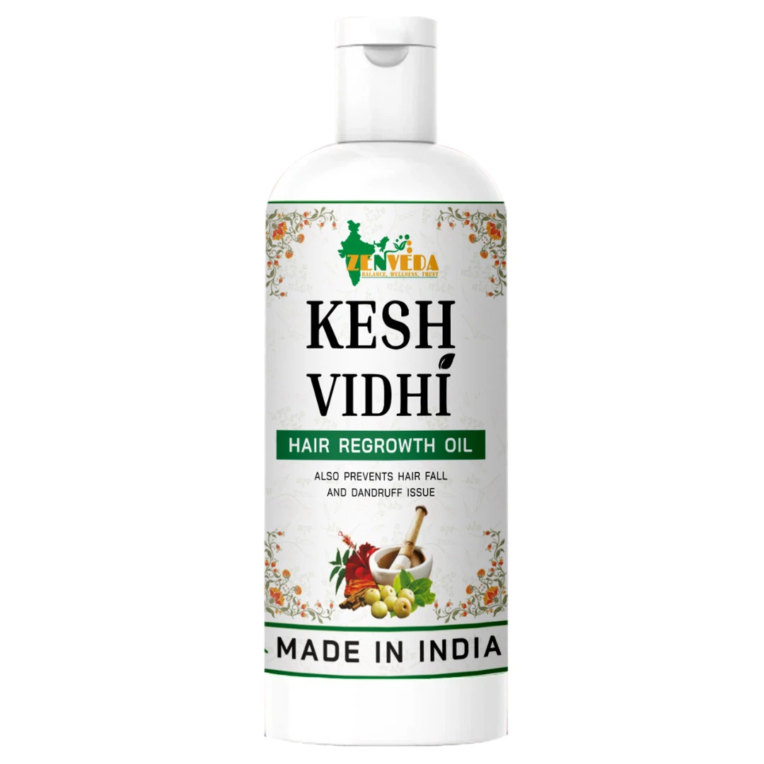 Zen Veda Kesh Vidhi Hair Loss Regrowth Oil Organic Treatment Unisex 50ml