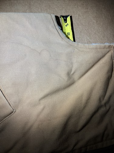 Vintage Carhartt Duck Sherpa Lined Zip Vest Made In USA Size Is A Guess XL? Read - Picture 7 of 24