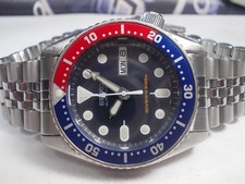 SEIKO SCUBA DIVERS SKX015 DAY/DATE MIDSIZE WATCH 7S26-0030, PEPSI (SN 070758)