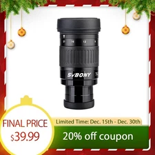 SVBONY SV135 Telescope Eyepiece 7-21mm 1.25” Zoom Eyepiece 57°-40° FMC Zoom Lens