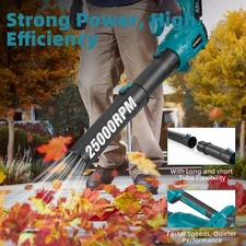Cordless Handheld Large Blower Variable Speed Leaf Blower w/ 2x Batteries US