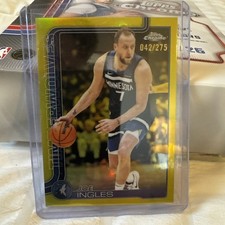2025-26 Topps Chrome Basketball Joe Ingles Timberwolves Yellow Refractor /275