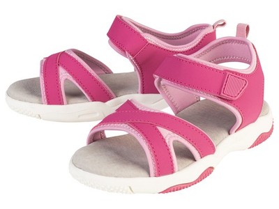 pepperts!  Kinder Sandalen mit Lederdecksohle (pink, 34) - B-Ware neuwertig