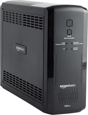 UPS Battery Backup Surge Protector, 1500VA/900W, 10 Outlets, Line Interactive