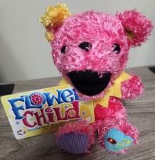 Flower Child 7" Grateful Dead Bean Bear With Tag Series 16 Liquid Blue 12/15/72