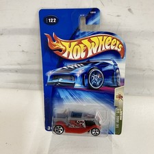 HOT WHEELS 2004 TAT RODS HOOLIGAN #122 RED WHITE FLAMES B3843 (CMP126636)