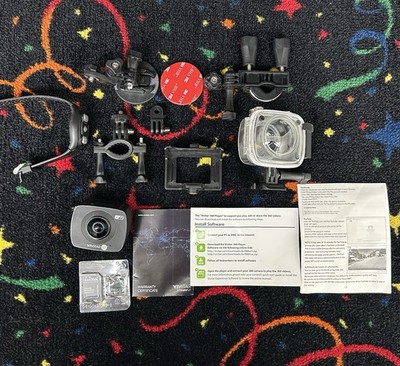 Vivitar DVR988HD 360° Action Camera + Accessories   Powers On (READ)