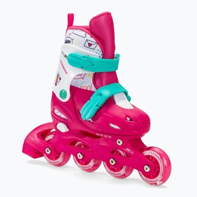 HUMBAKA Starjet LED Kinder Rollschuhe 3in1 rosa EU 30-33 Inlineskates Skates