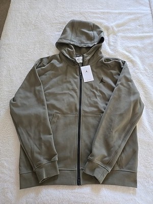 Men's Nike Air Jordan Tech Fleece Hoop Full Zip Hoodie FV8602-222 Sz Medium NWT