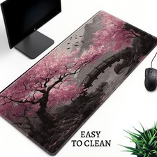 Japanese Cherry Blossom Anime Gaming Mouse Pad  Desk Mat Computer Desk Mat  