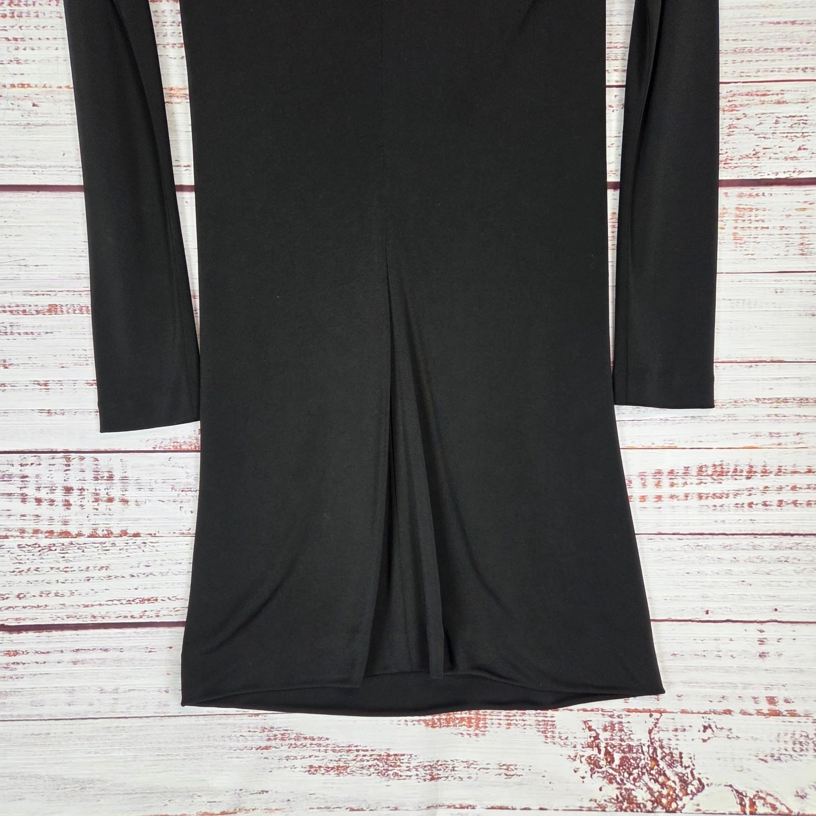 Abito Alexander Wang nero spalle scoperte taglia 4 setoso modellante glam lux party