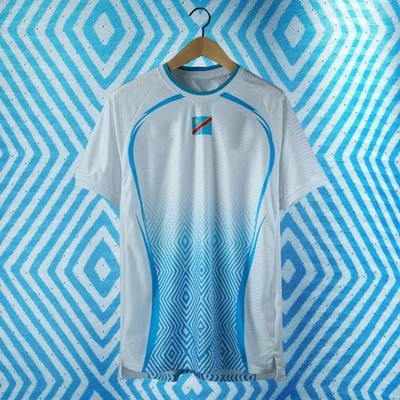 Congo Jersey shirt RDC vareuse leopards soccer DRC football . White XL